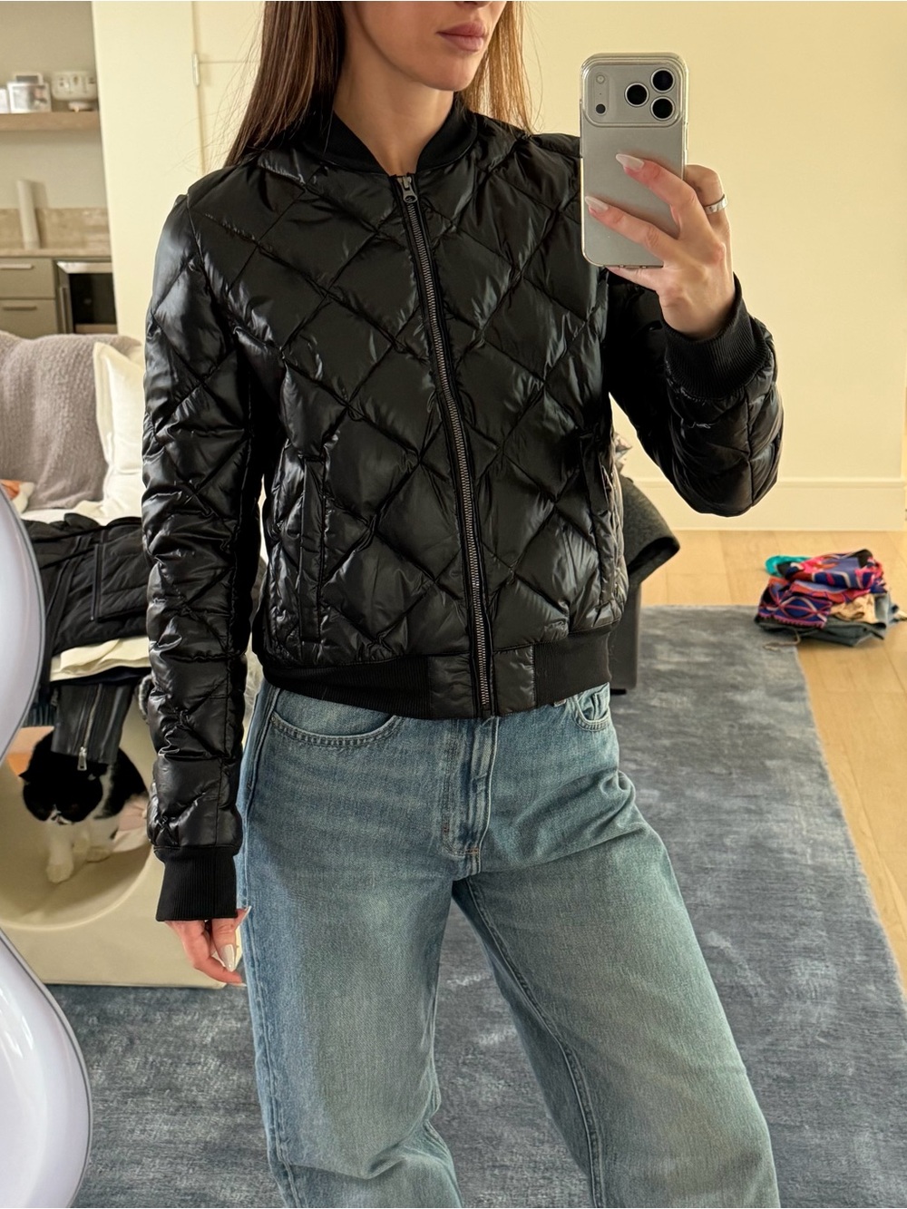 Alo Quilted Bomber Jacket
